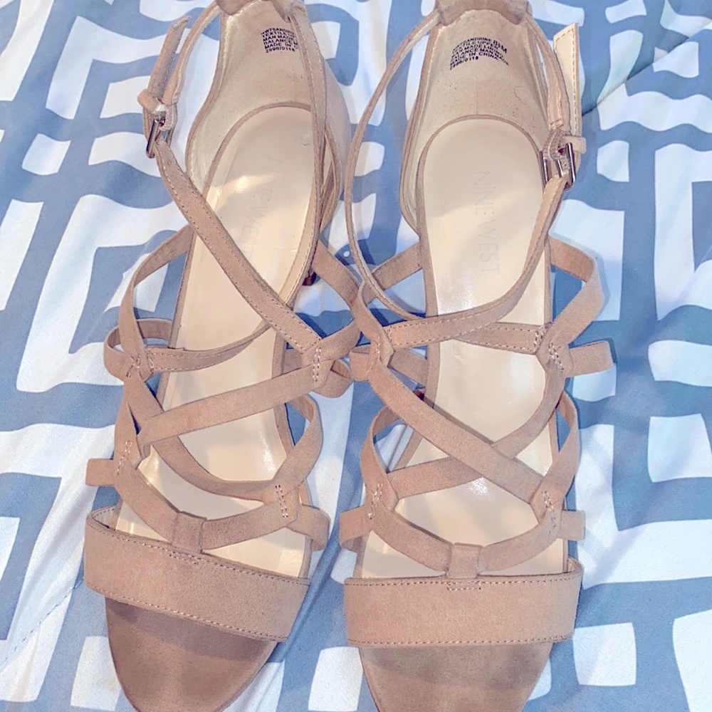 Nine West Strappy open toe stiletto